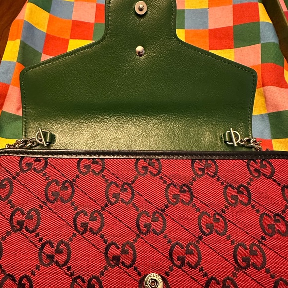 New With Tags 100% Authentic Gucci Marmont Multicolor Bag GG Rare! - Picture 5 of 11